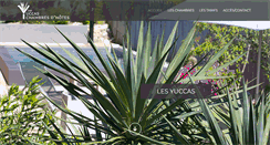 Desktop Screenshot of chambredhote-lesyuccas-capferret.fr