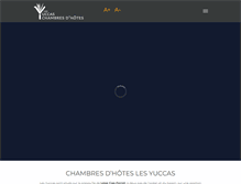 Tablet Screenshot of chambredhote-lesyuccas-capferret.fr